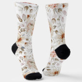 Elegante Blumensocken Socken (Gewinkelt)
