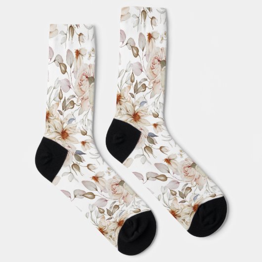Elegante Blumensocken Socken (Rechts)