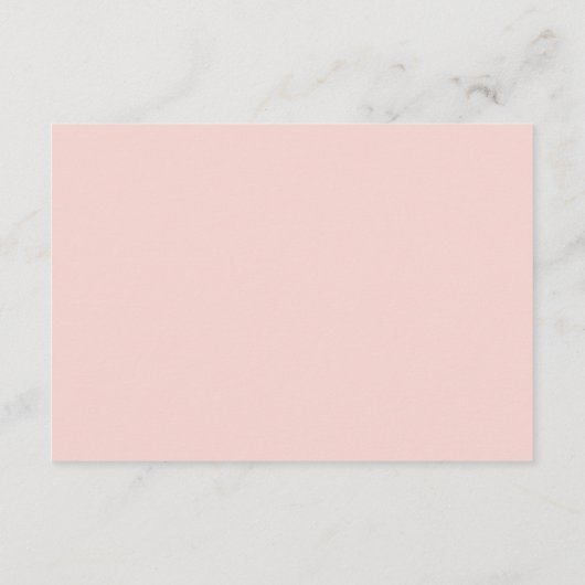 Elegante Blumensommer-Hochzeitdetails Begleitkarte (Rückseite)