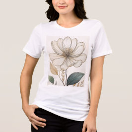 Elegante Blumenstrasse Kunst, Dichtung und Musik - Tri-Blend Shirt