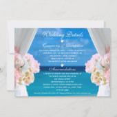 Elegante Blumenstrauß Beach Sommerhochzeiten Detai Einladung (Vorderseite)