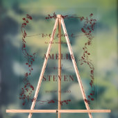 Elegante Blumenstrauß Classic Wedding Acrylschild (Neutral)