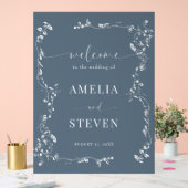 Elegante Blumenstrauß Classic Wedding Acrylschild (Hochzeit)