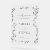 Elegante Blumenstrauß Classic Wedding Acrylschild (Winkel)