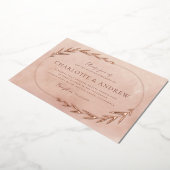 Elegante Blumenstrauß Goldmedaille Einladung zur H (Gedreht)