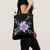 Elegante Blumentasche - rosa Blume Design Tasche (Von Nahem)