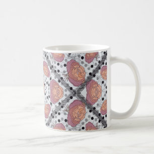 Elegante Blumenvase Kaffeetasse
