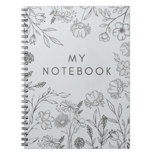 Elegante Blumenvibes Notizblock