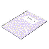 Elegante Blumenvibes Notizblock (Linke Seite)