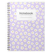 Elegante Blumenvibes Notizblock (Vorderseite)