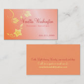 Elegante BlumenVisitenkarte Visitenkarte (Vorne/Hinten)