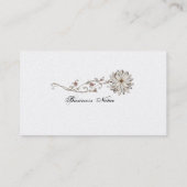 Elegante BlumenVisitenkarte Visitenkarte (Rückseite)