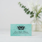 Elegante BlumenVisitenkarten Visitenkarte (Stehend Vorderseite)