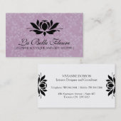 Elegante BlumenVisitenkarten Visitenkarte (Vorne/Hinten)