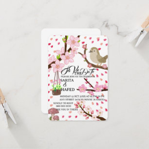 Elegante Blumenvorlage, Save the Date, Wildblume