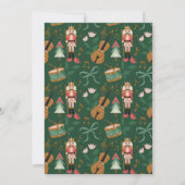 Elegante Blumenweihnachtskugel Feiertagskarte (Rückseite)
