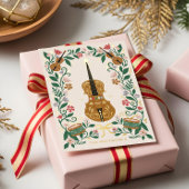 Elegante Blumenweihnachtskugel Folien Feiertagskarte