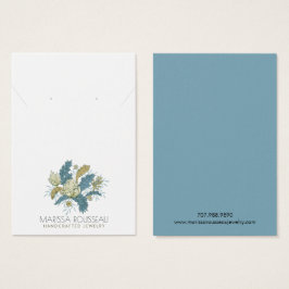 Elegante Blumenweine mit Nekklasseanzeigekarte