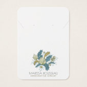 Elegante Blumenweine mit Nekklasseanzeigekarte (Vorderseite)