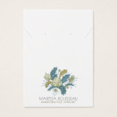 Elegante Blumenweine mit Nekklasseanzeigekarte (Vorderseite)