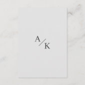 Elegante Blumenzettel Begleitkarte (Rückseite)