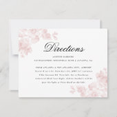 Elegante Blumenzettel Einladung (Vorderseite)