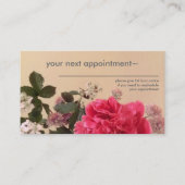 Elegante Blumenzettel Terminkarte (Vorderseite)