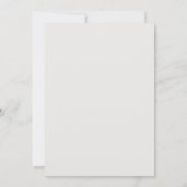 Elegante Blumenzettelhochzeit Einladung (Rückseite)