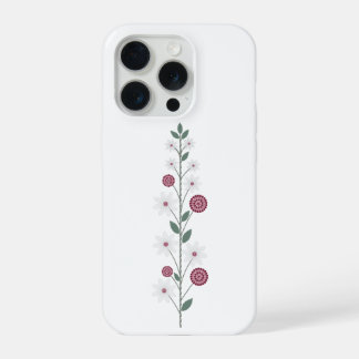 Elegante Blumenzweig iPhone 15 Pro Hülle