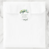 Elegante Blumenzwiebelblume Runder Aufkleber (Tasche)