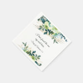 Elegante Blumenzwiebelblume Serviette (Ecke)