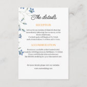 Elegante Blumenzwiebeldetails Begleitkarte (Vorderseite)