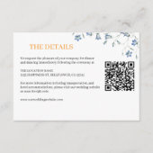 Elegante Blumenzwiebeldetails Begleitkarte (Vorderseite)