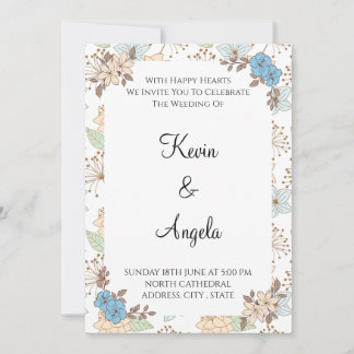 Elegante Blumenzwiebeleinladung Einladung