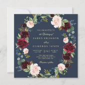 elegante Blumenzwiebeleinladung Einladung (Vorderseite)