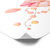 Elegante Blumenzwiebelempfänge 18x24 Poster (Ecke)