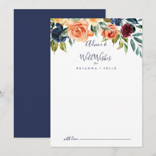 Elegante Blumenzwiebelkarte wünscht Ratenkarte Hinweiskarte