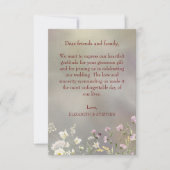 Elegante Blumenzwiebelkarten Dankeskarte (Vorderseite)