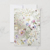 Elegante Blumenzwiebelkarten Dankeskarte (Rückseite)