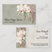 Elegante Blumenzwiebeln Visitenkarte (Vorne/Hinten)