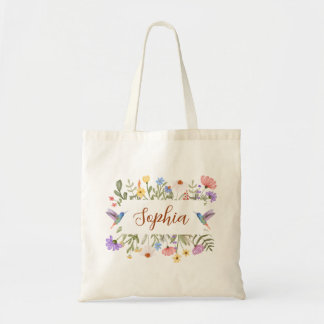 Elegante blumige Chic-Farben Tragetasche