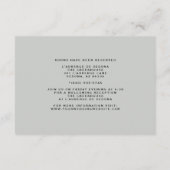 Elegante Blush-Achat-Fluid-Tinte Begleitkarte (Rückseite)