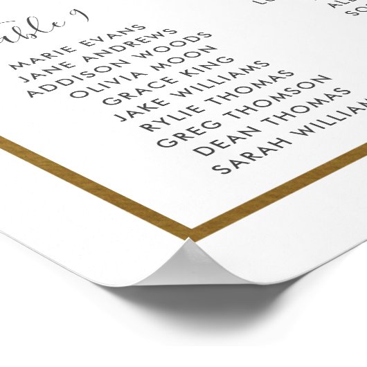 Elegante Blush Blues Hochzeitsstift Poster (Ecke)