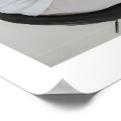 Elegante Blush Blumenfeier zum Leben Beerdigung Poster (Ecke)