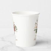 Elegante Blush Brautparty Paper Cups Pappbecher (Rechts)