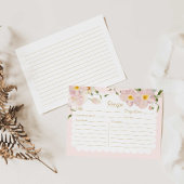 Elegante Blush Bridal Rezept Karte