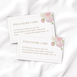 Elegante Blush Bubbly Brautparty Enclosure Card Begleitkarte