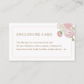 Elegante Blush Bubbly Brautparty Enclosure Card Begleitkarte (Vorderseite)