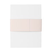 Elegante Blush & Burgund Rose Bouquet Wedding Einladungsbanderole (Rückseitenbeispiel)