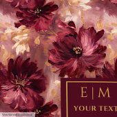 Elegante Blush Burgundy Gold Aquarell Gemütliches  Fleecedecke